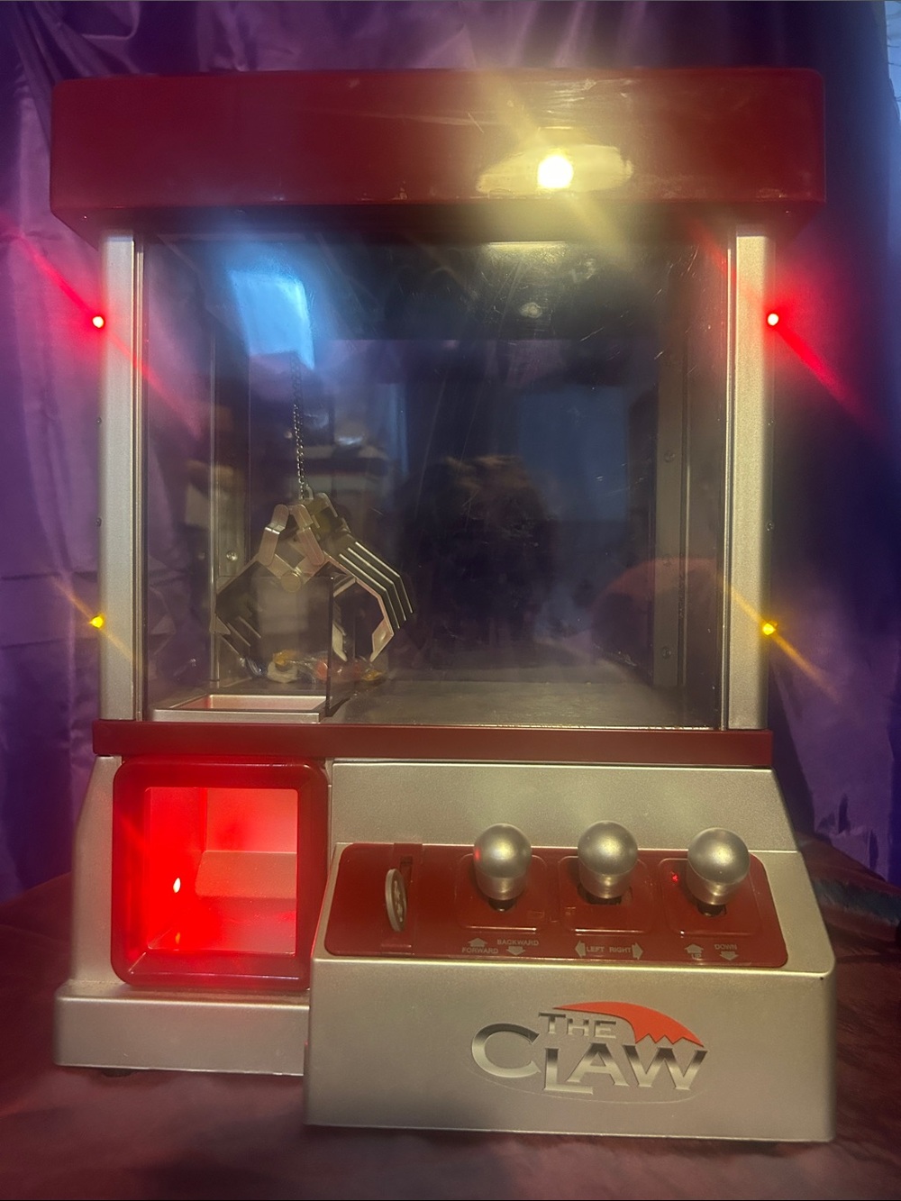 Mini Arcade Game Console - Red and Silver
